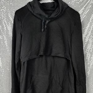 Latched Mama Nursing Cowl Neck Sweatshirt - XL